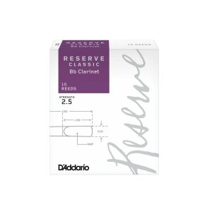 D'Addario Reserve Classic Clarinet Reeds - Box 10