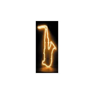 MBT Lighting SL3BL Saxophone Shaped Rope Lighting In Orange