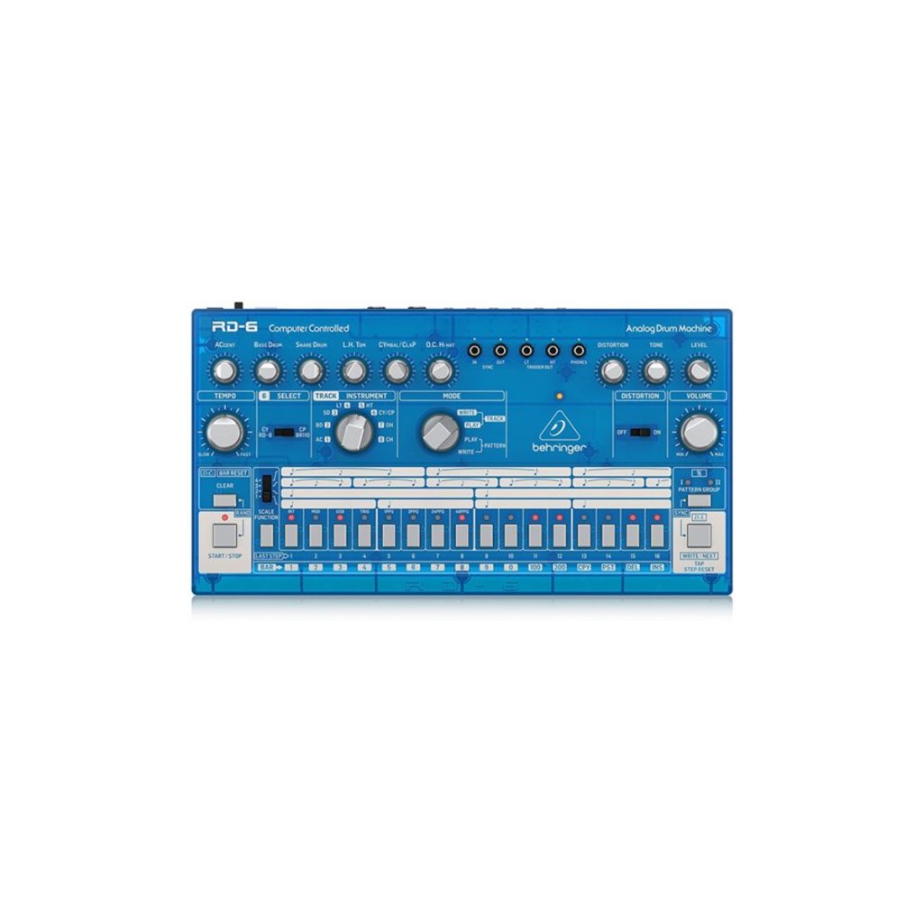 Sequencer Machine Music Behringer RD6 Classic 606 Analog Drum Machine w/ 16 Step Sequencer ...