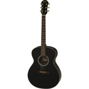 Aria Fiesta Series Folk Acoustic Guitar in Black Matte Finish - The Perfect Choice for Beginners! - ONLINE ONLY