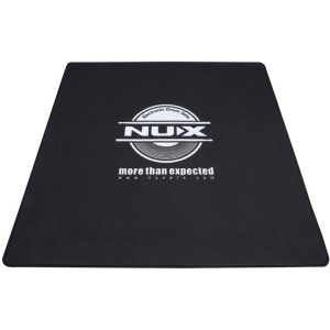 NU-X Drum Rug [1.3m x 1.3m) In Black with NU-X Logo