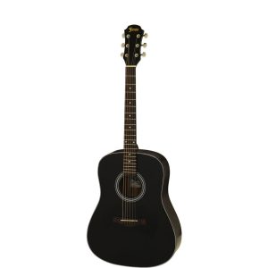 Aria Fiesta Series Traveller Acoustic Guitar in Black Matte Finish -The Perfect Choice for Beginners! - ONLINE ONLY