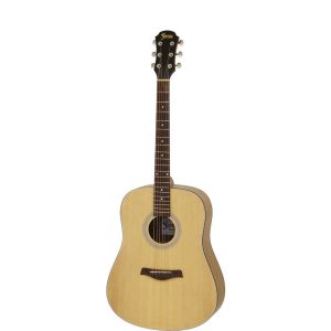 Aria Fiesta Series Traveller Acoustic Guitar in Natural Matte Finish - The Perfect Choice for Beginners! - ONLINE ONLY