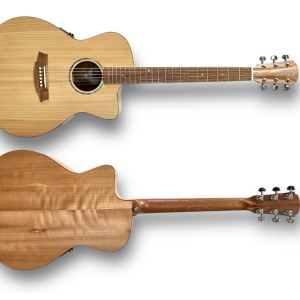 Cole Clark CCSAN1EC-BM Studio Series Solid Bunya / Maple Grand Auditorium Acoustic Guitar w/ Pickup - Includes Gig Bag