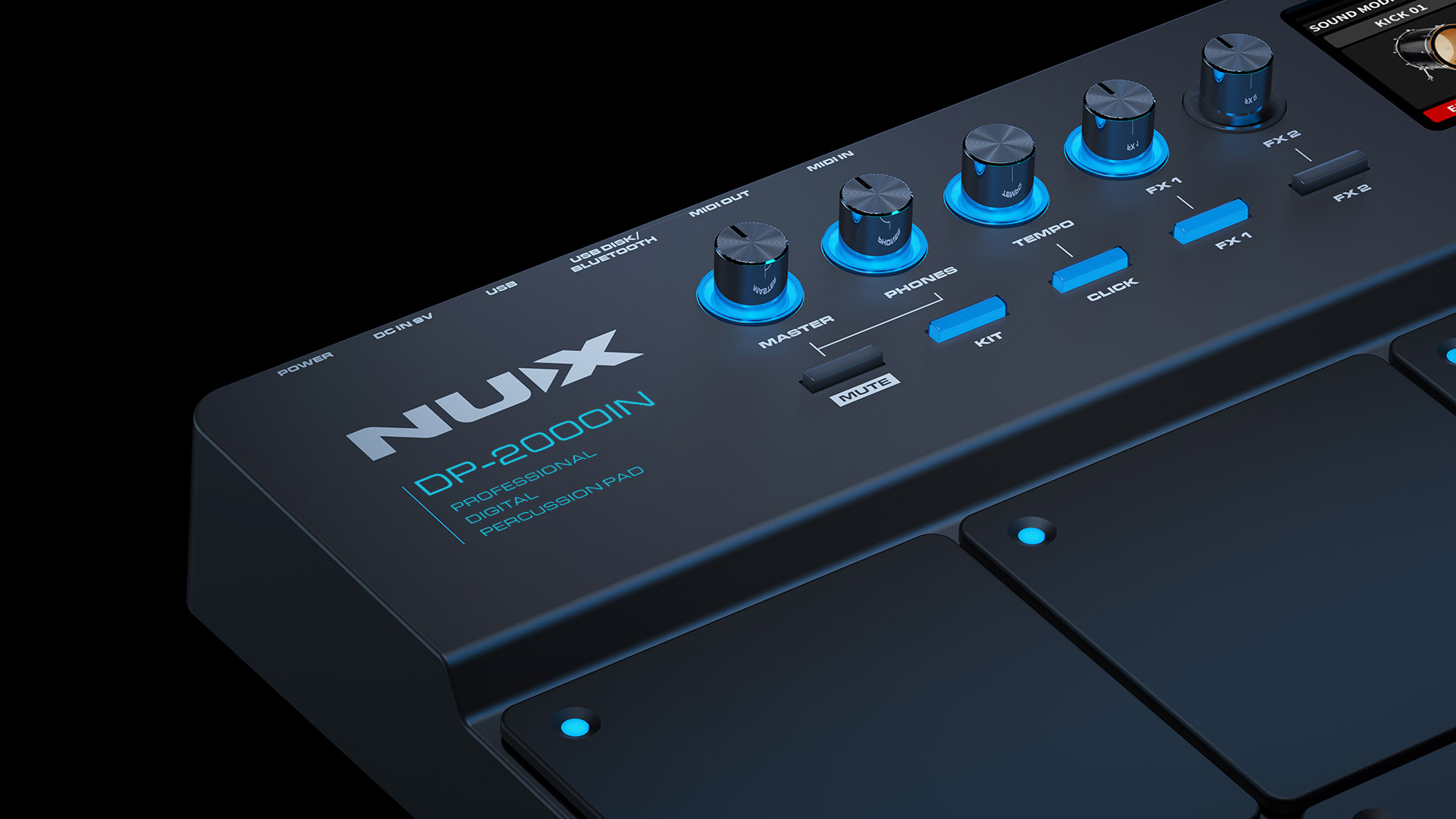 NU-X DP-2000IN Percussion Drum Pads - Indian Sounds /Voices - Image 3