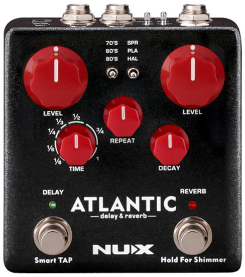 NU-X Verdugo Series Atlantic Multi Delay & Reverb Effects Pedal