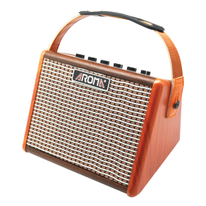 Aroma 15W Acoustic Guitar Rechargeable Amplifier with Drum Machine and Mic input